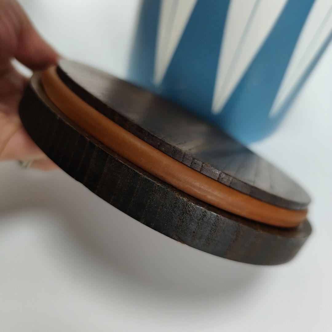 レア　キャサリンホルム　ロータス　木製蓋付き キャニスター　北欧