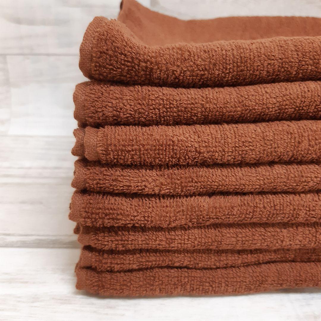 280匁フェイスタオル 新ミルクチョコブラウン60枚！！ ◯折畳まず◯