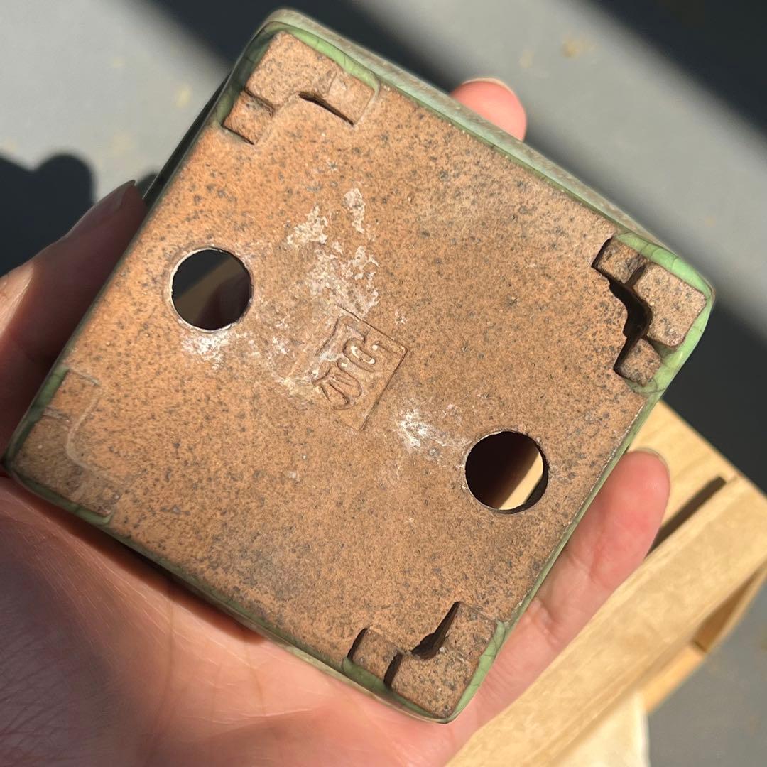 738.正方鉢 小品盆栽鉢 盆栽鉢 植木鉢 9.4*9.3*6cm