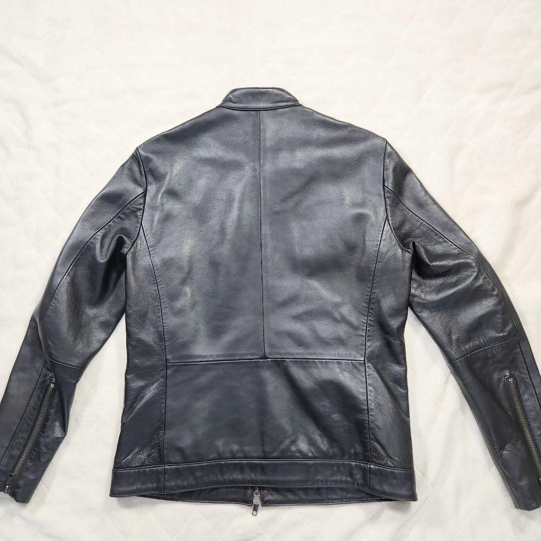 【美品】Liss　レザージャケット　ブラック　羊革