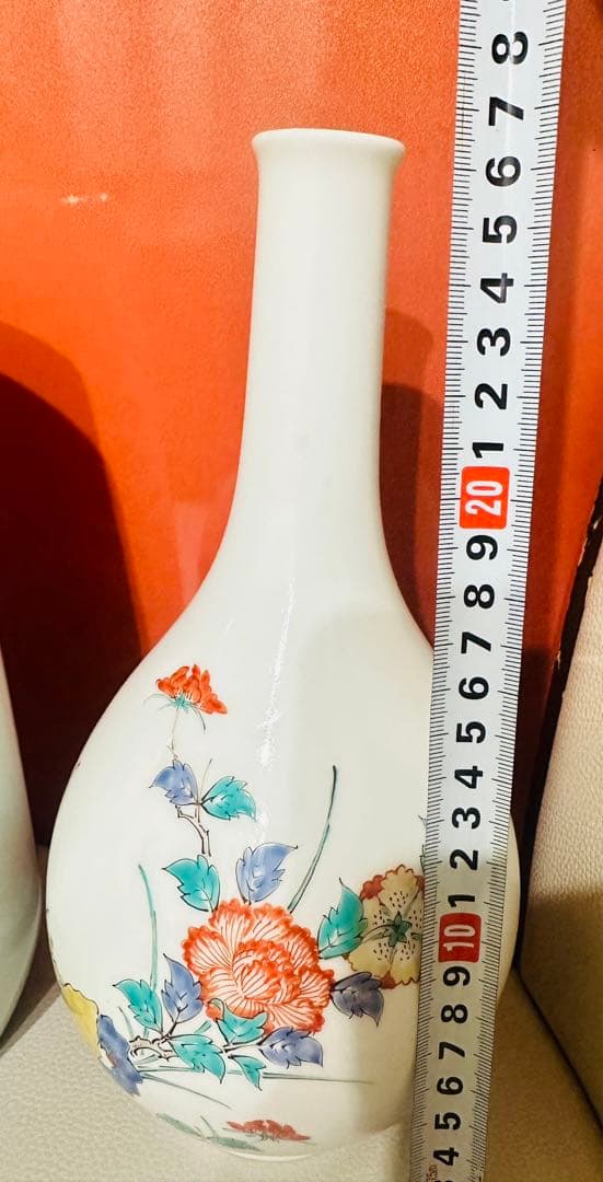 酒井田柿右衛門と 弥右衛門花瓶2点セット高さ約26 Cm美品 花瓶 花器 花入