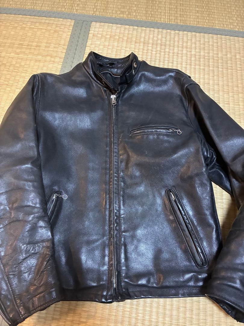 Schott NYC single ライダースジャケット 38