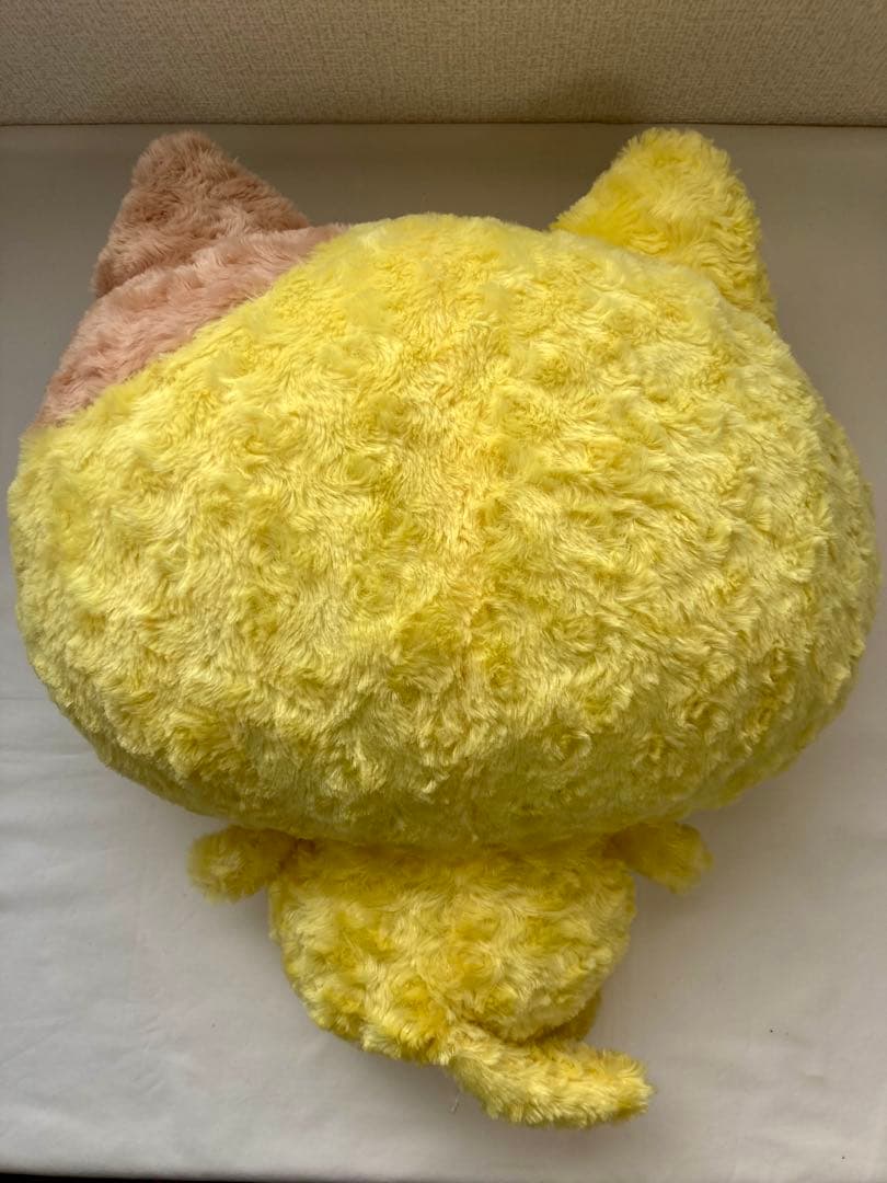 メガBIG かおもじん ねこみみ 超希少トラ猫 全長50cm 右脇下破れあり