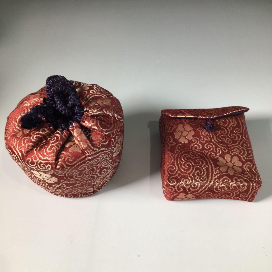 Ｓ１２１　御所籠　『和田鱗司作』『利休形』『竹茶籠』『茶器揃』　共箱　茶道具