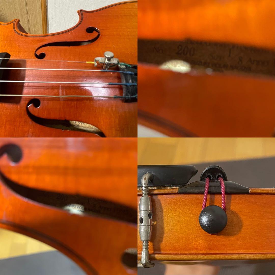 1995年製 SUZUKI No200　1/8 鈴木バイオリン 子供用