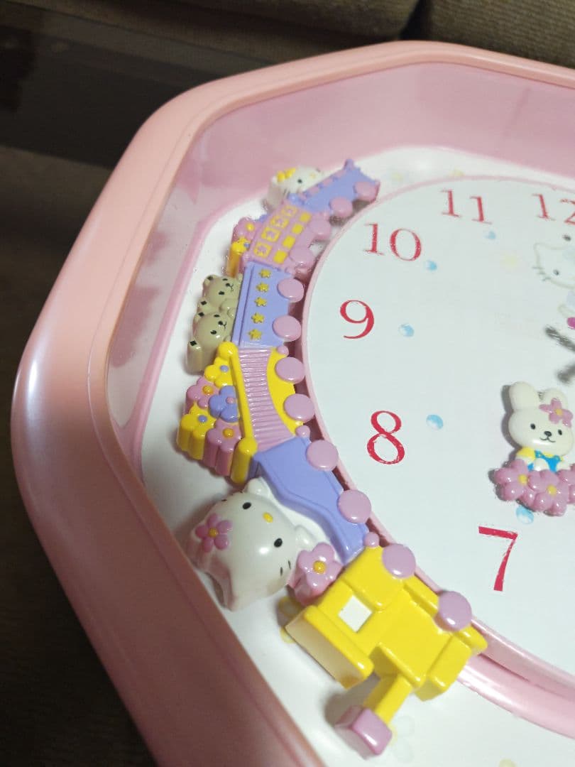 【希少】ハローキティエンジェル からくり時計 掛け時計