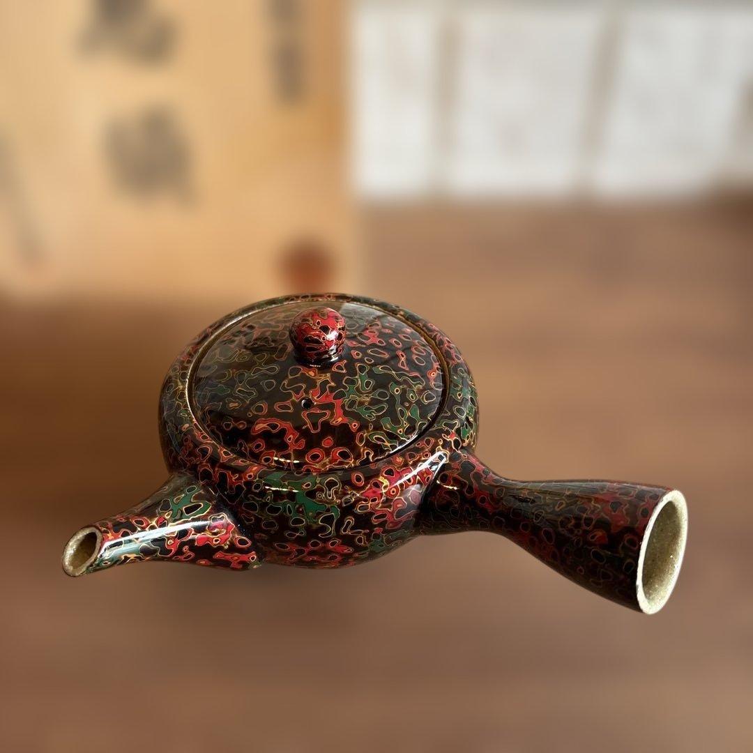 希少　津軽塗り　陶器製急須