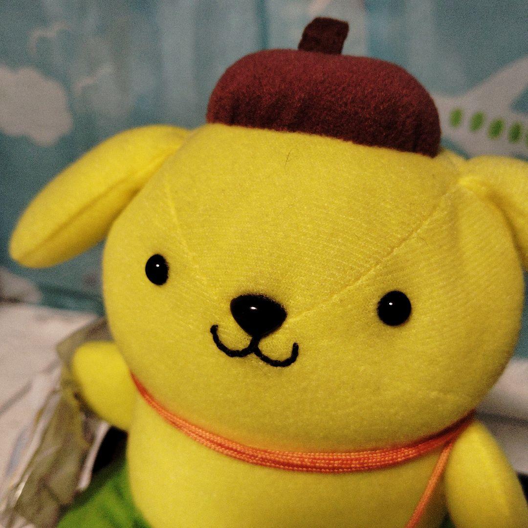 ポムポムプリン のりもの マスコット レトロ ぬいぐるみ