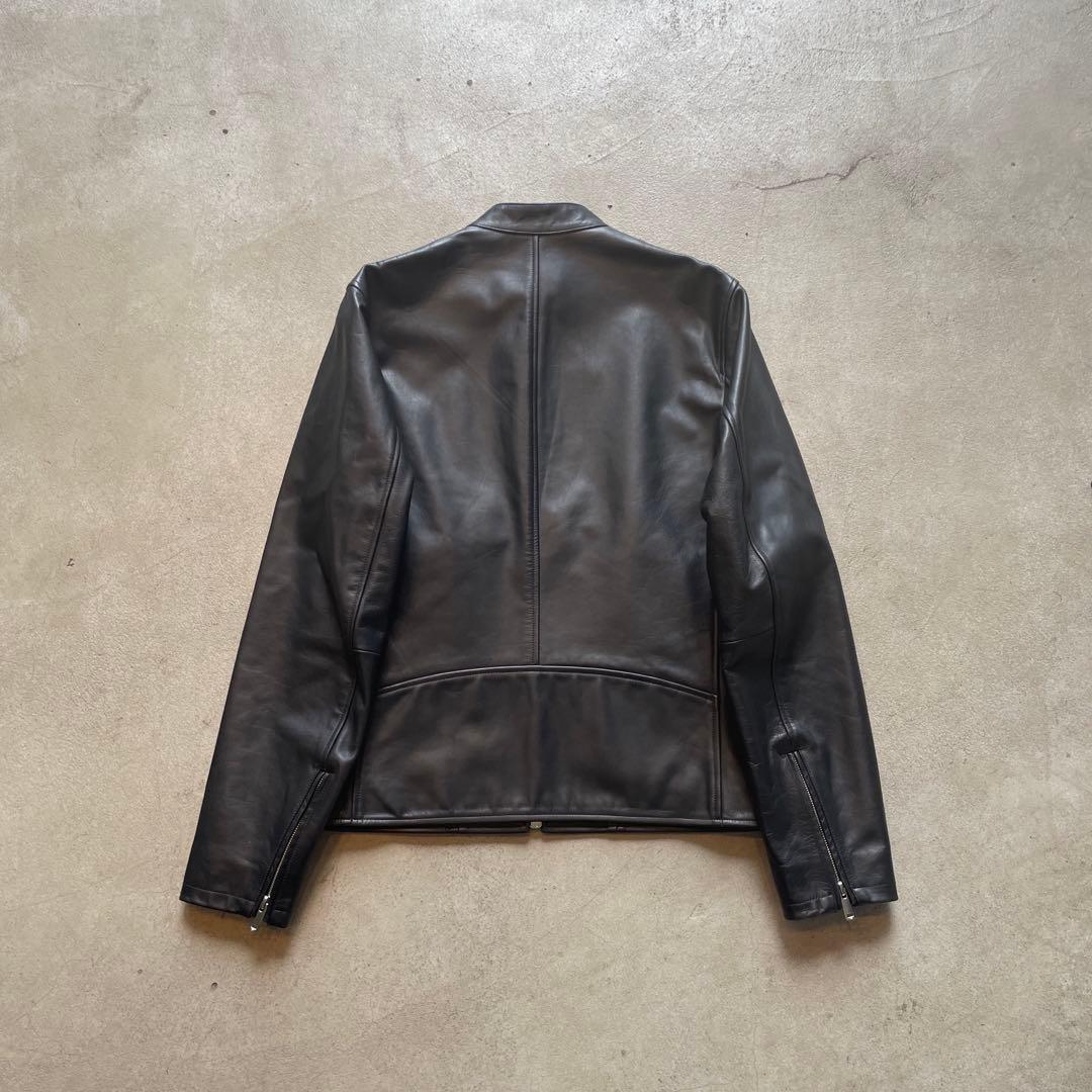 21AW theory シングルライダースジャケット S ブラック