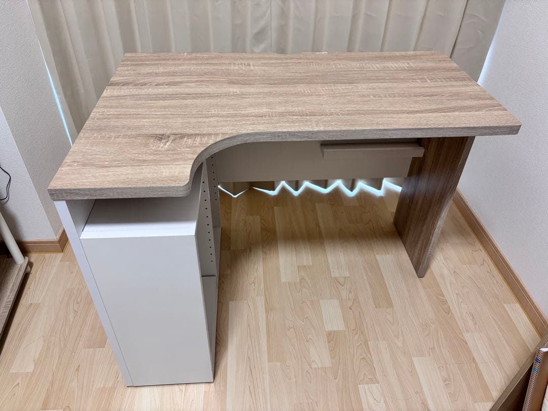 ☆@☆ LOWYA L字デスク 幅100cm オーク