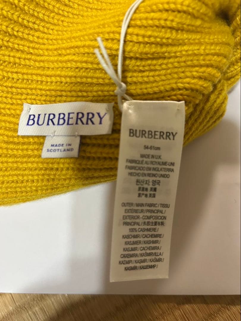 値下げ中！【新品未使用・タグ付き】BURBERRY ニット帽　レディース　メンズ