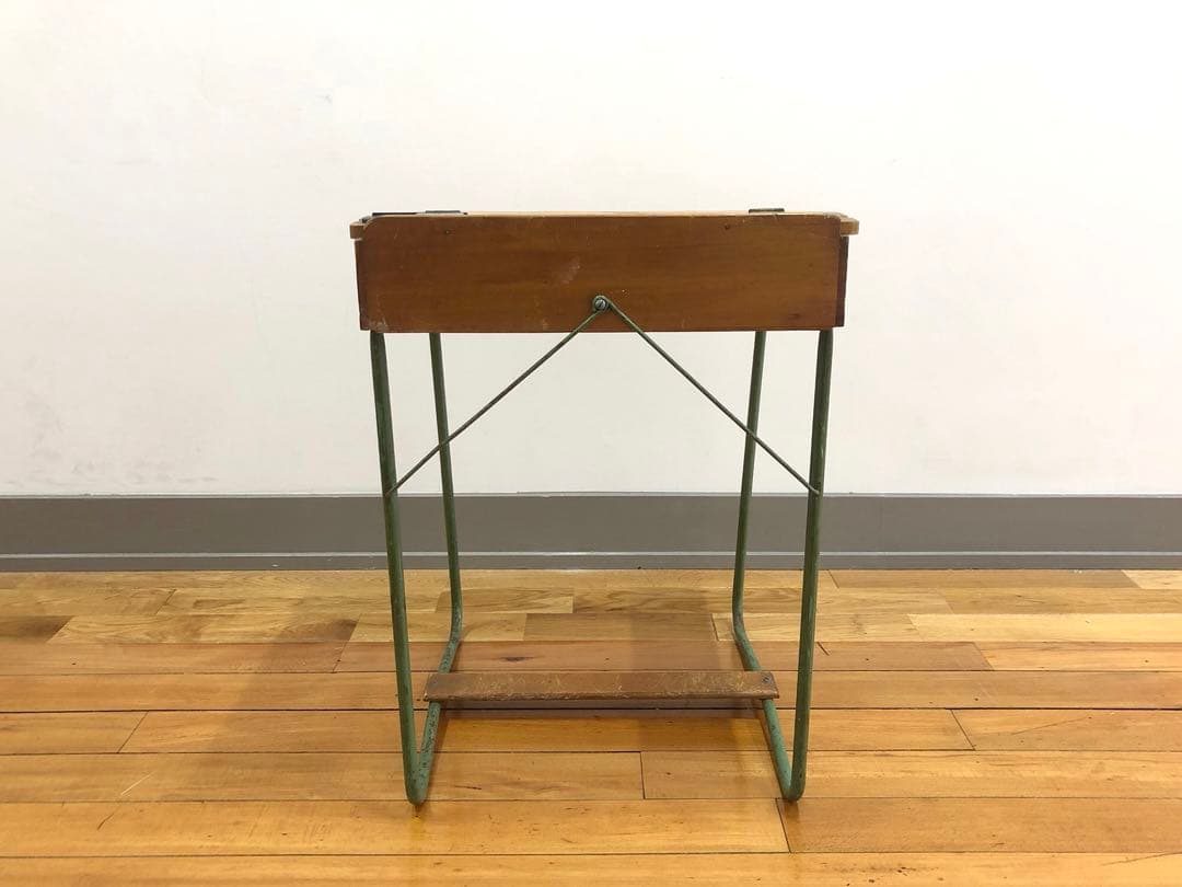 アンティーク　シャビーなスクールデスク　イギリス製