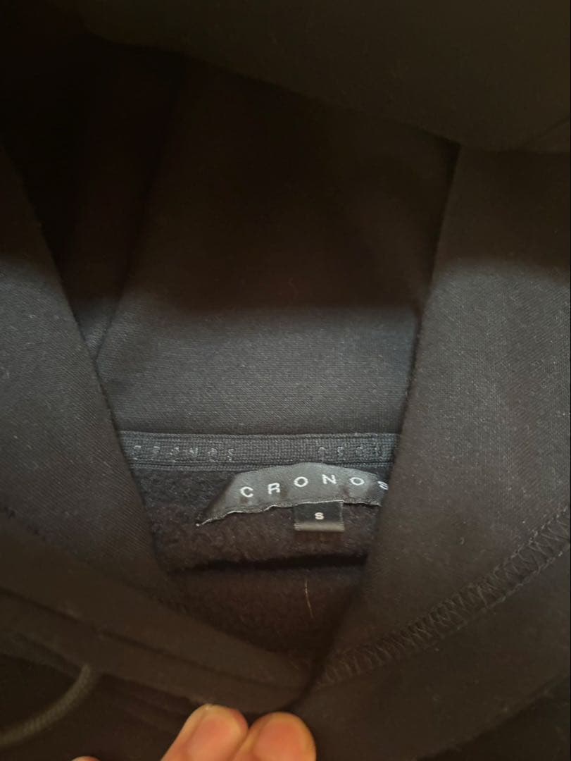 カ*ん様 CRONOS クロノス パーカー S 美品 メンズ ブラック