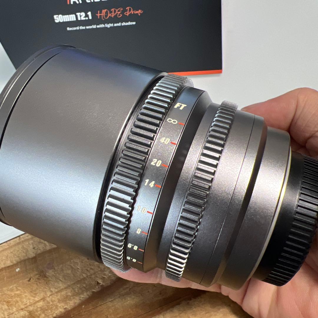 7Artisans 50mm T2.1 レンズ M43マウント