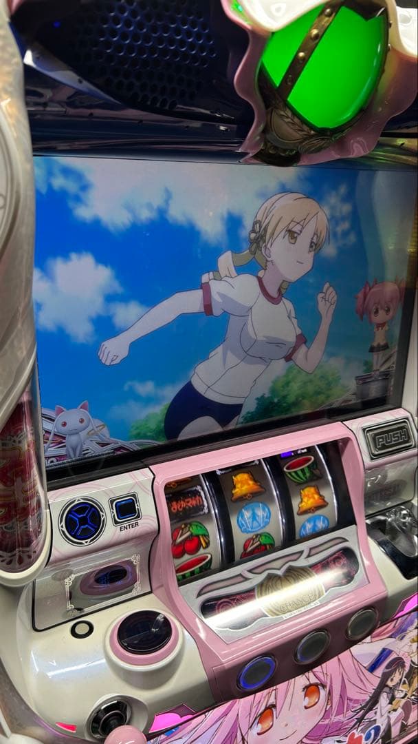 パチスロ実機 まどマギ2 家庭用電源 オート付き