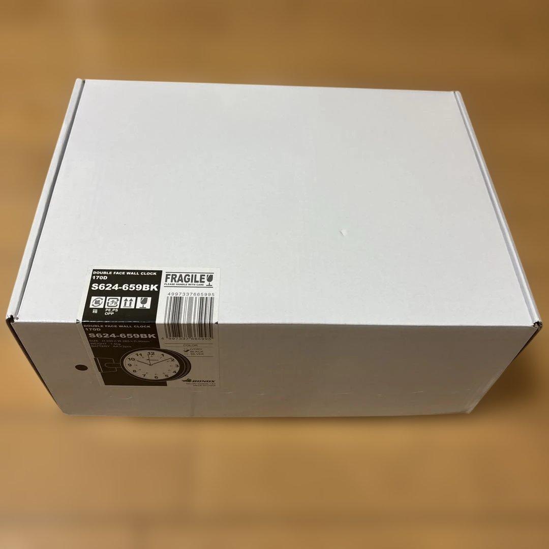 ダルトン(Dulton) ダブルフェイスクロック ブラックS624-659BK