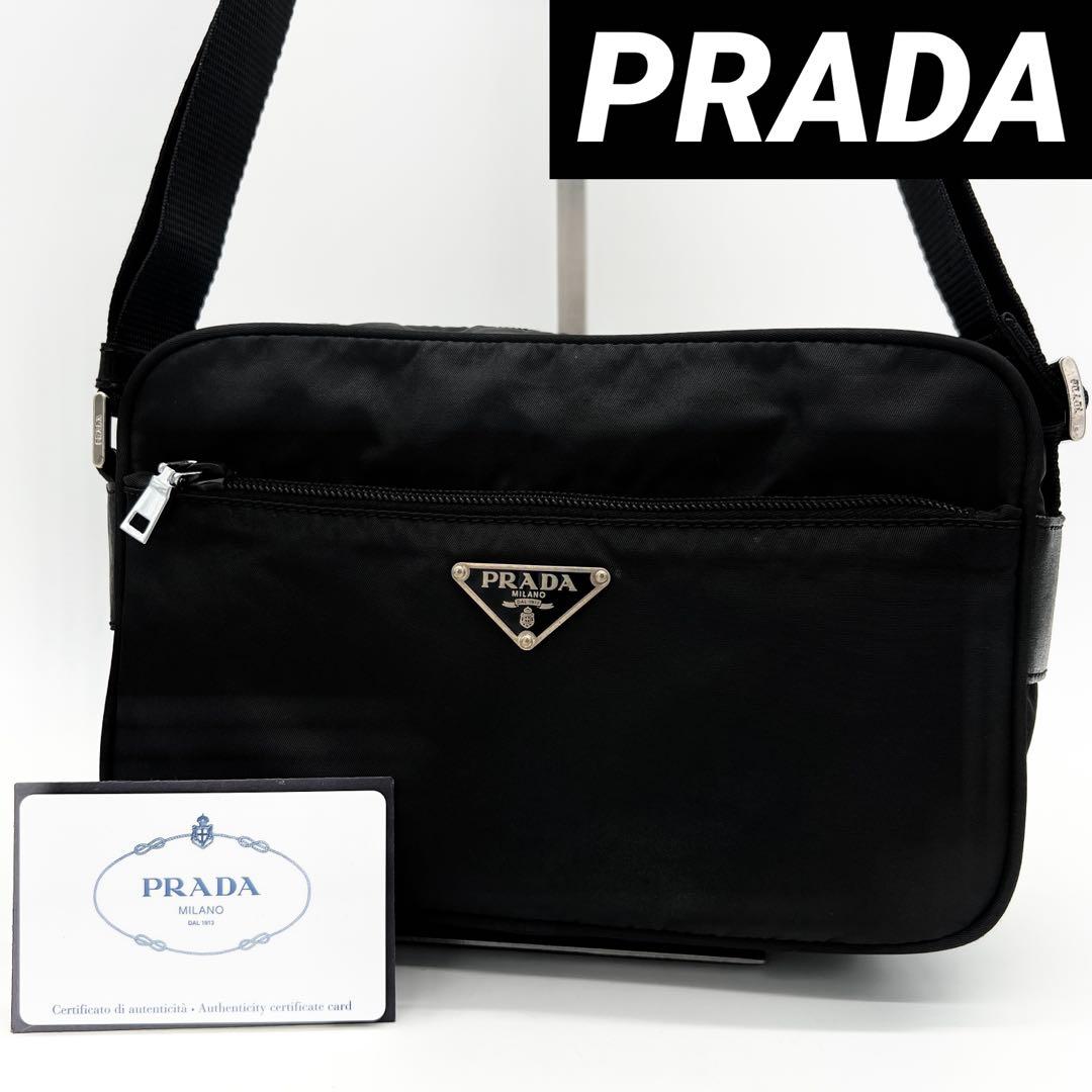 美品✨ プラダ ショルダーバッグ カメラバッグ テスート ナイロン ブラック 黒