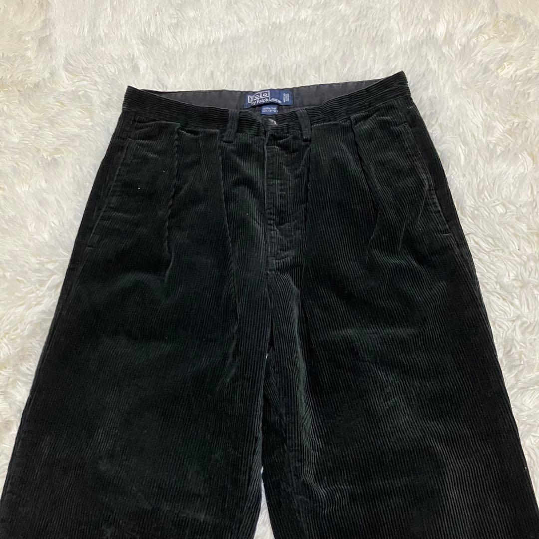 Polo By Ralph Lauren ツータック コーデュロイ パンツ BK