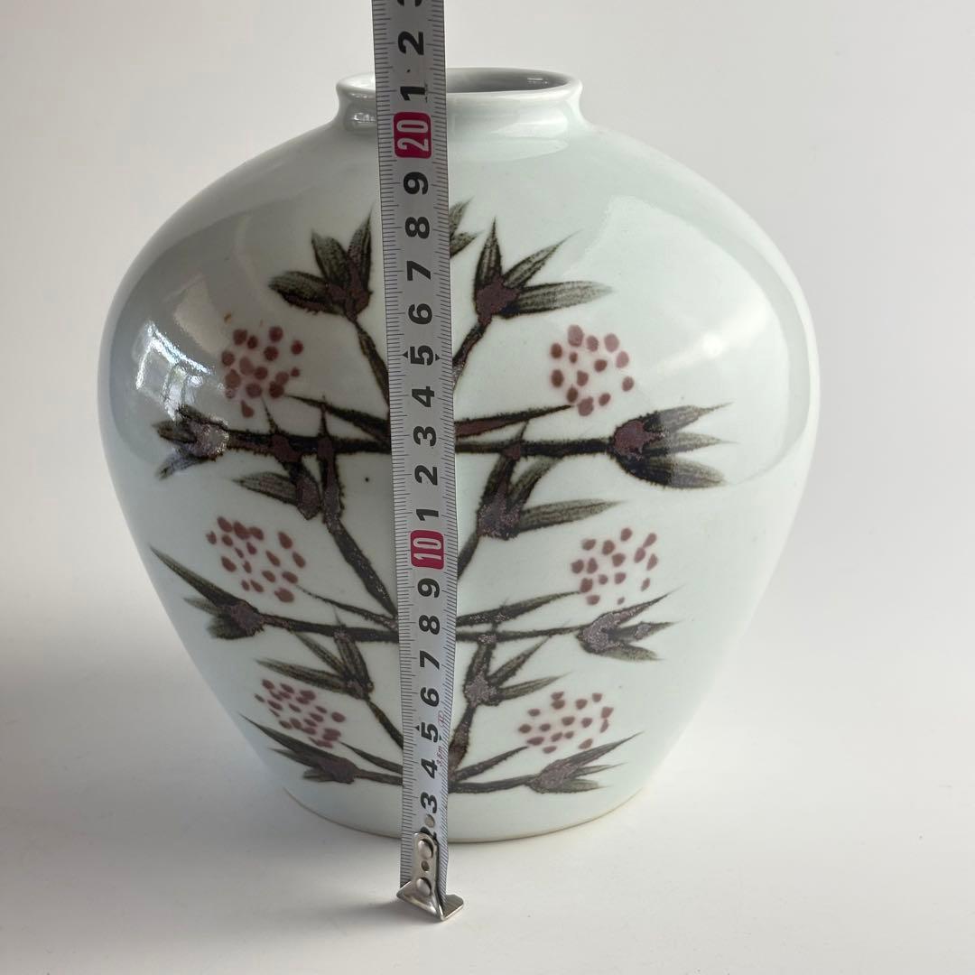 韓国人間国宝 申相浩 鉄絵 壺 韓国美術 花入 花瓶