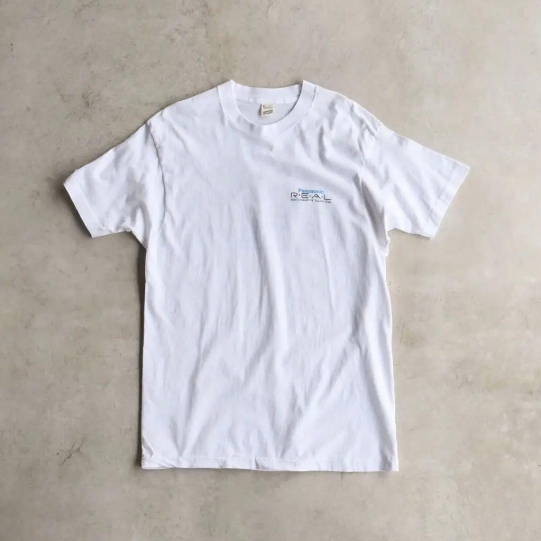 80s90s Panasonic REALパナソニック プリントTシャツ USA