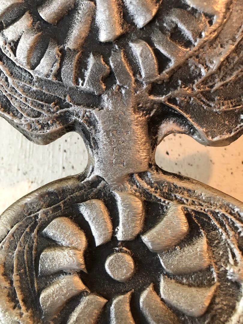 【値下しました】DON DRUMM ドン・ドラム　アルミ彫刻　ミラー　ビンテージ