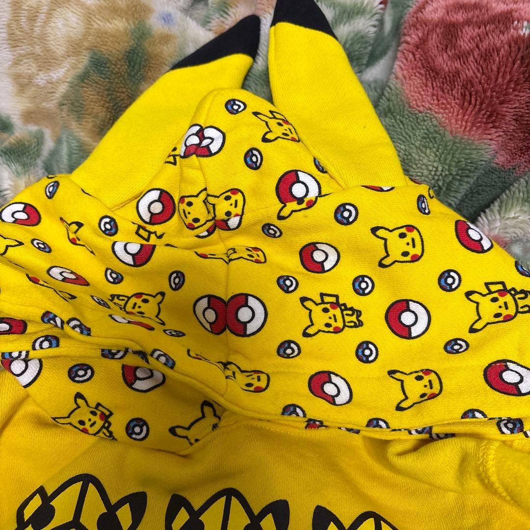 BAPE KIDS☆エイプ☆マイロ☆パーカートレーナー110ポケモン☆ピカチュウ