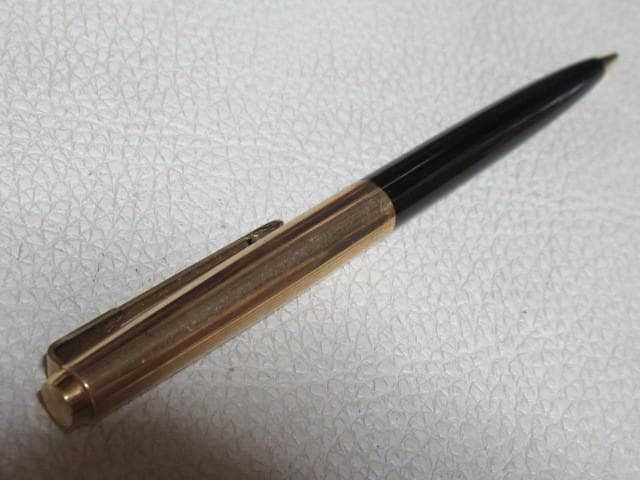 ◆美品 1940年代 米国製！パーカー 金キャップ 黒軸 ペンシル芯0.9ｍｍ