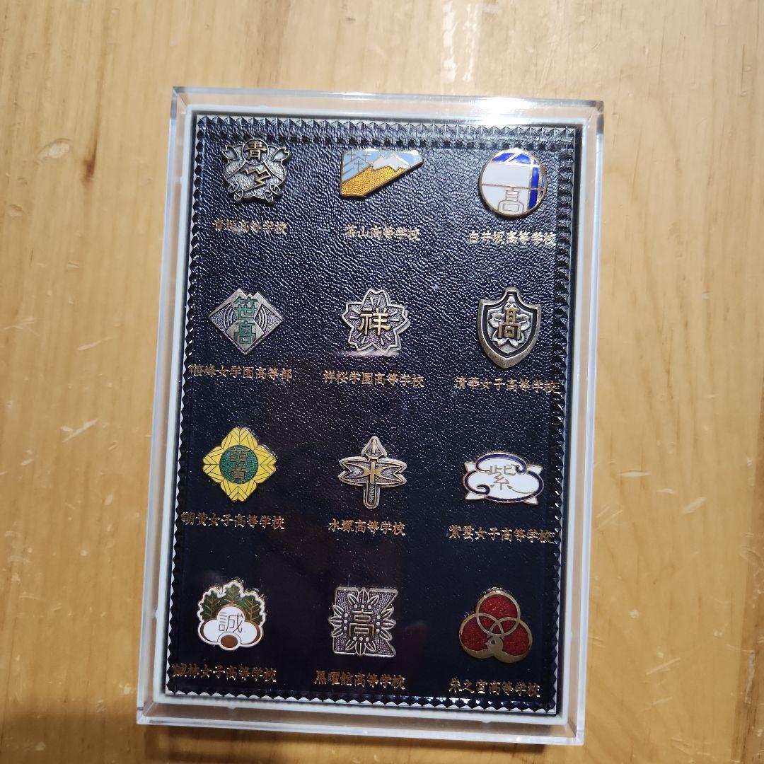 センチメンタルグラフティ 校章 ピンバッジセット 12個 額装 公式グッズ