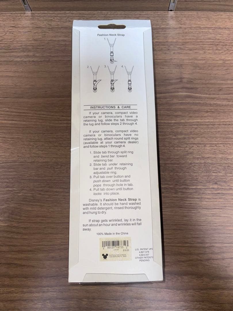WDW ディズニーカメラストラップ(ミッキーマウス)