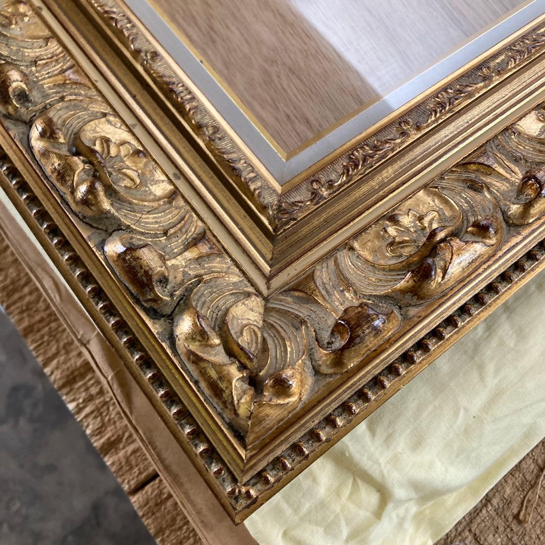 c*n様 F10号 油彩額縁 ゴールドフレーム 金色 豪華装飾 布カバー 箱付き