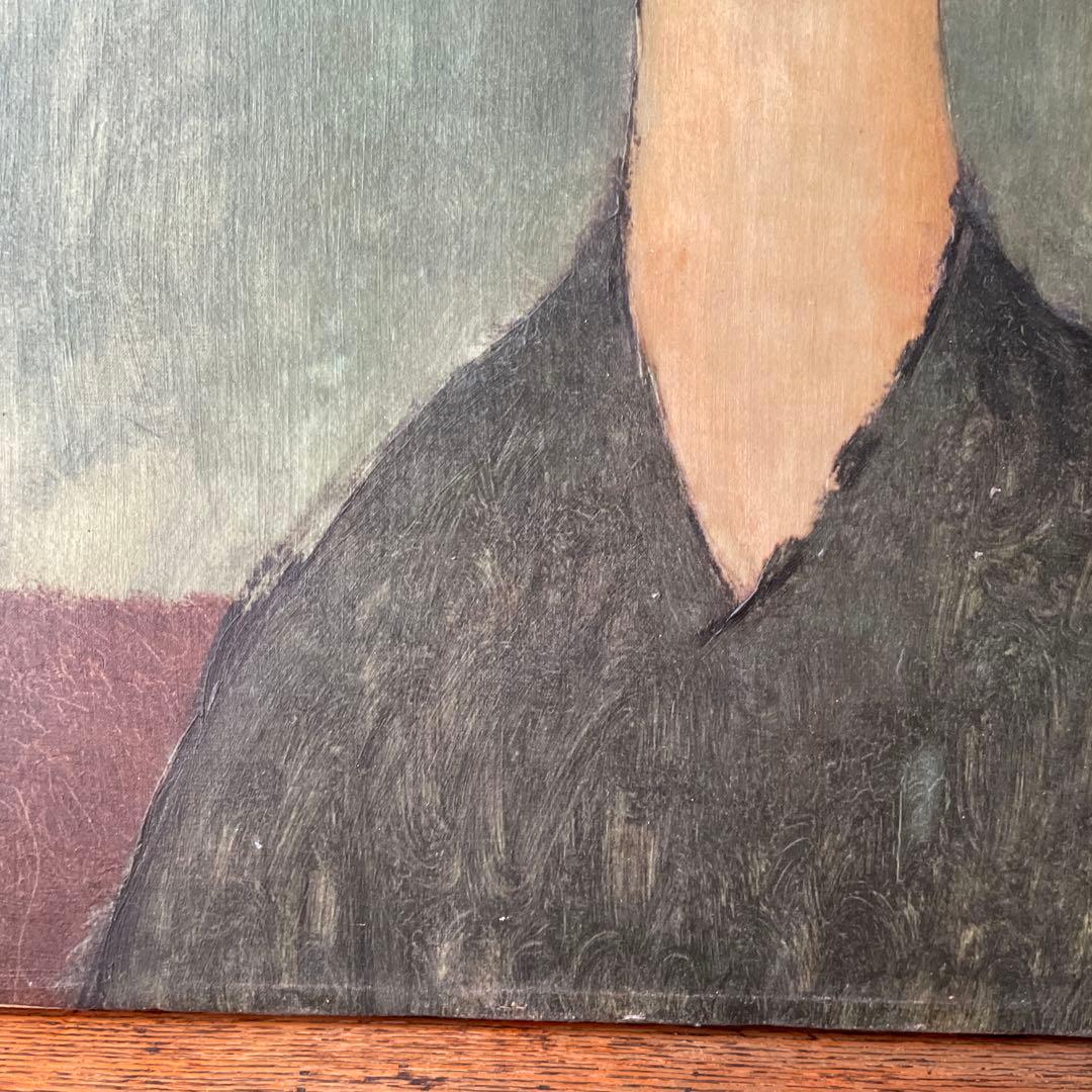 モディリアーニ 女の肖像　キャンバス　木枠　複製画　レプリカ　ヴィンテージ