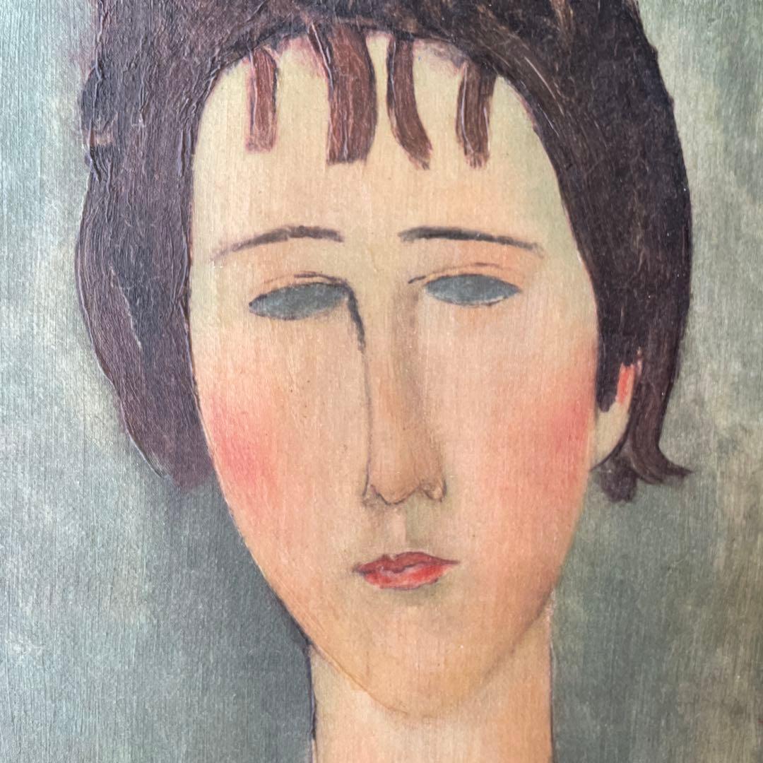 モディリアーニ 女の肖像　キャンバス　木枠　複製画　レプリカ　ヴィンテージ