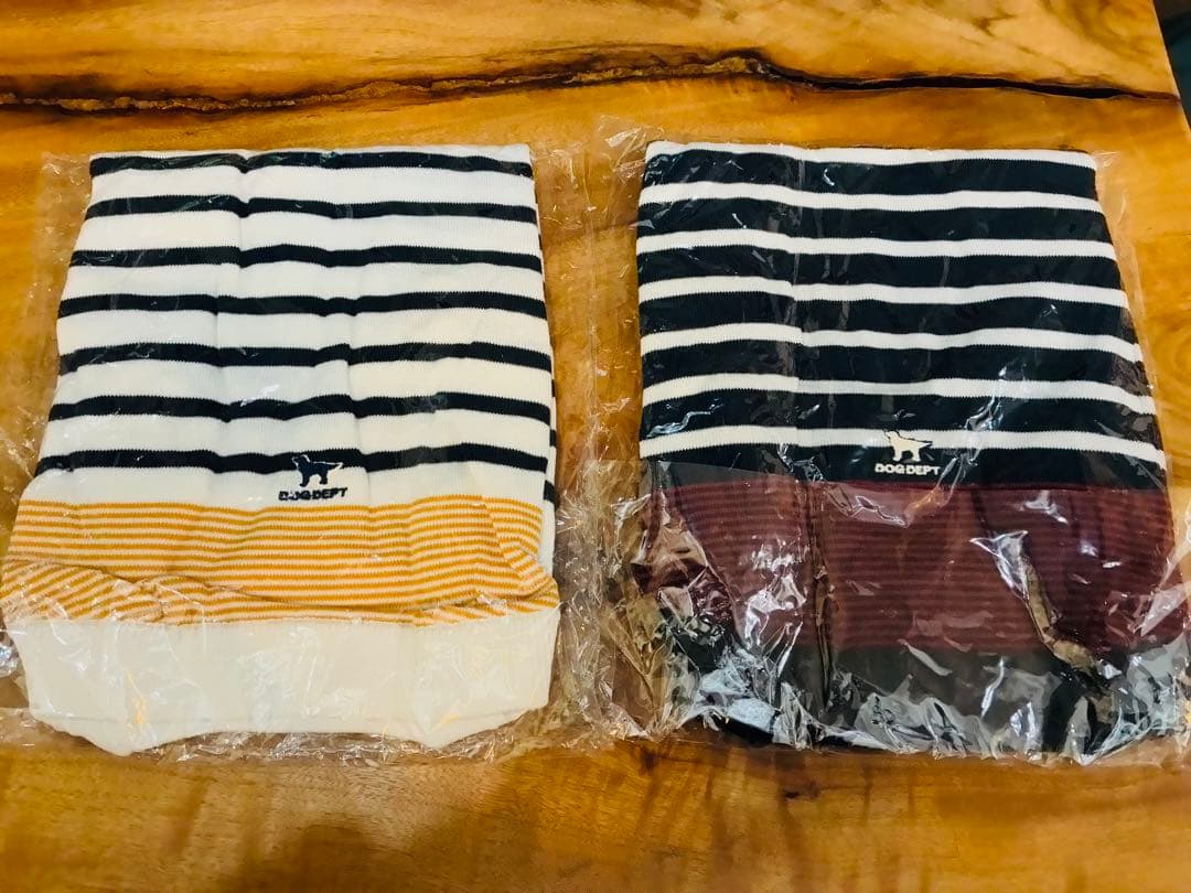 【新品】DOG DEPT ストライプニット犬服