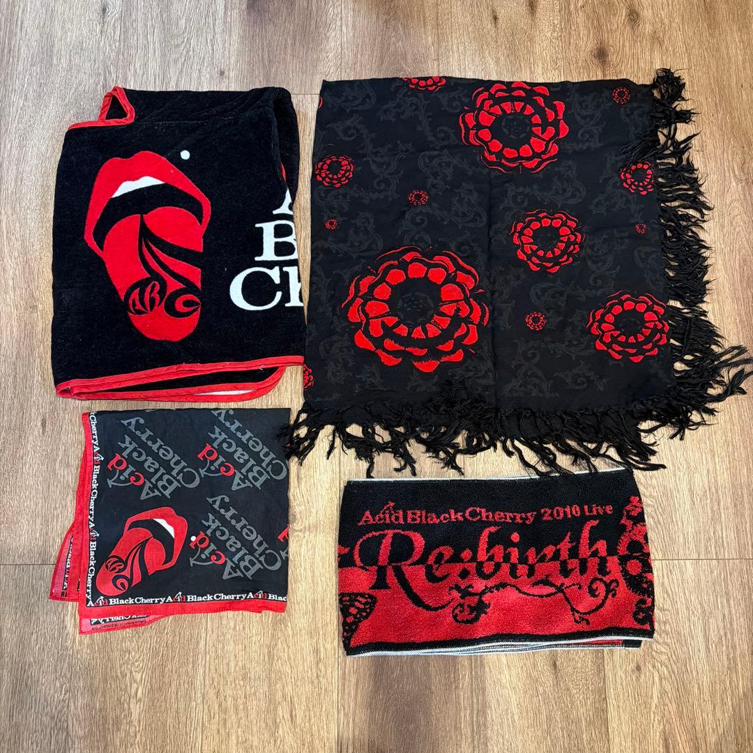Acid Black Cherry タオル バンダナ スカーフ 4点セット