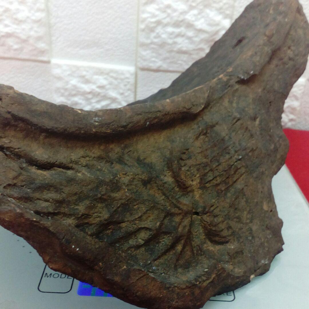 極稀少琉球古瓦城郭寺社灰茶褐色２００〜３３０年前頃レア当時物希少資料コレクション