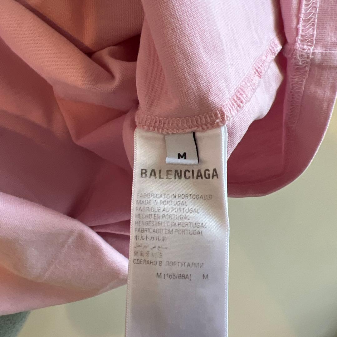 バレンシアガ　23AW カレッジロゴミディアムフィット半袖Tシャツ