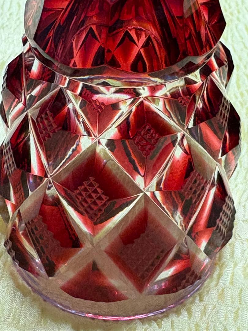 【希少】薩摩切子脚付杯 復元島津 ✨ガハハ本舗お宝倉庫市