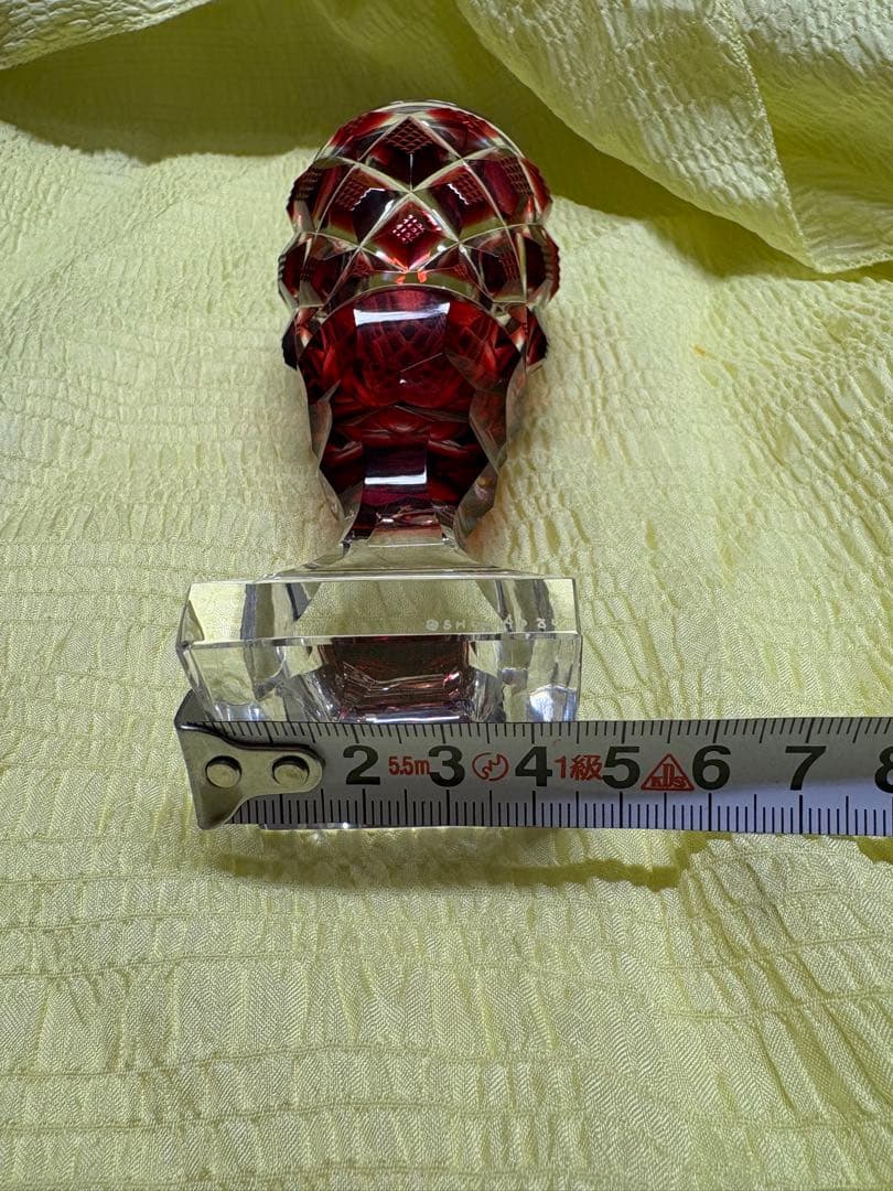 【希少】薩摩切子脚付杯 復元島津 ✨ガハハ本舗お宝倉庫市