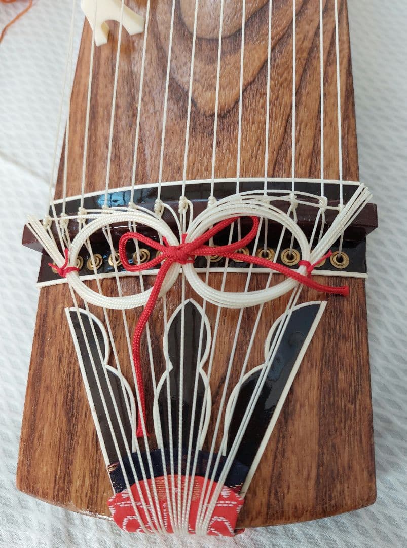 ミニ琴 新品文化箏 和楽器 琴 箏　60cm 爪セット13弦日本音楽著作権協会