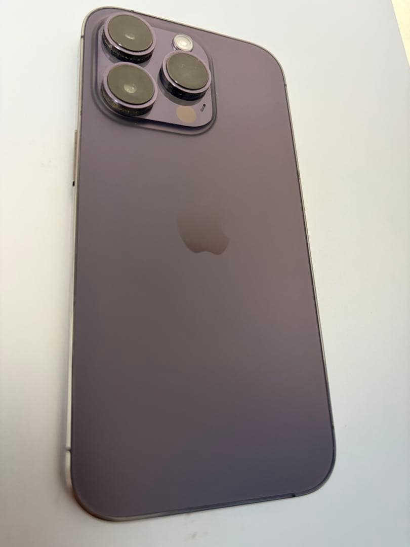 iPhone 14 Pro バッテリー容量100%ディープパープル 本体