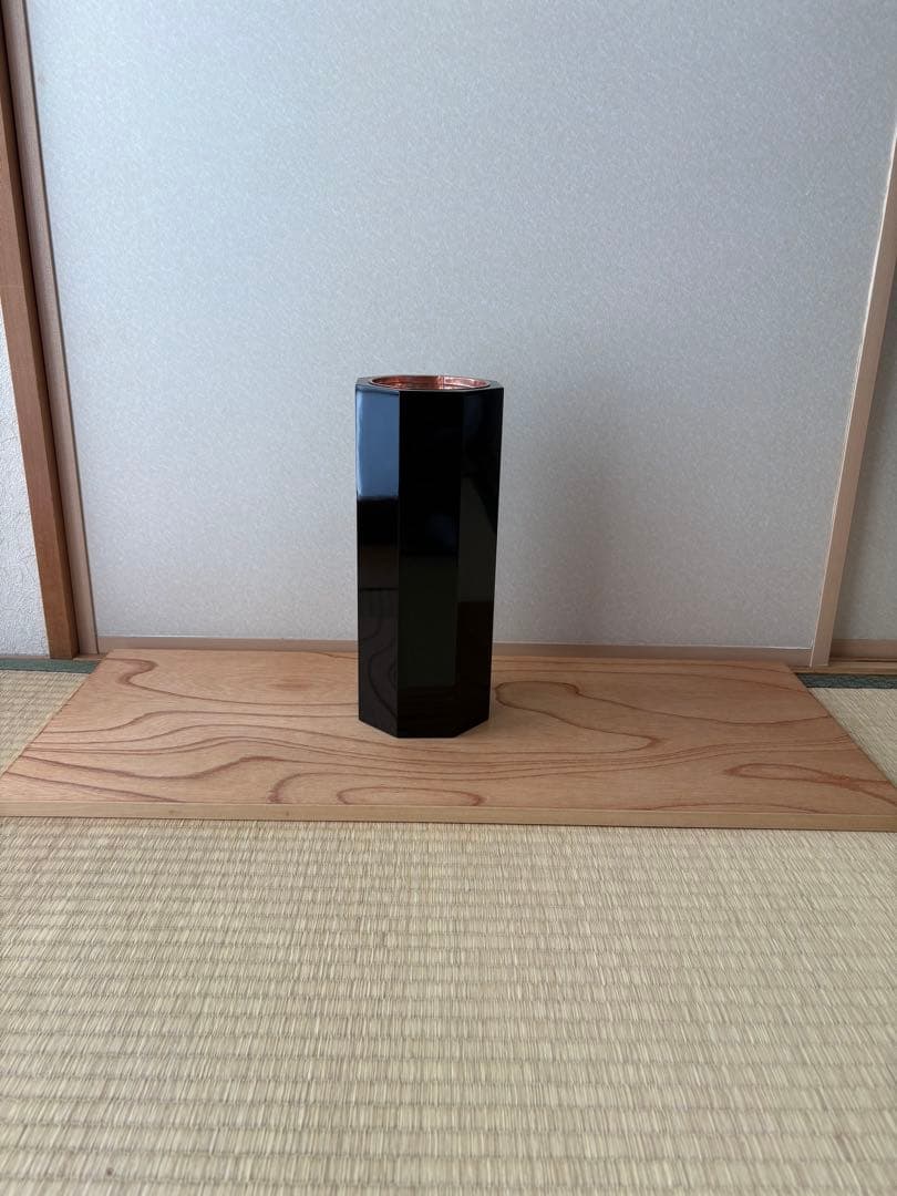 61 【おまとめ可能】　華道　八角塗寸胴　華道具　寸どう　生け花　花器　花入れ