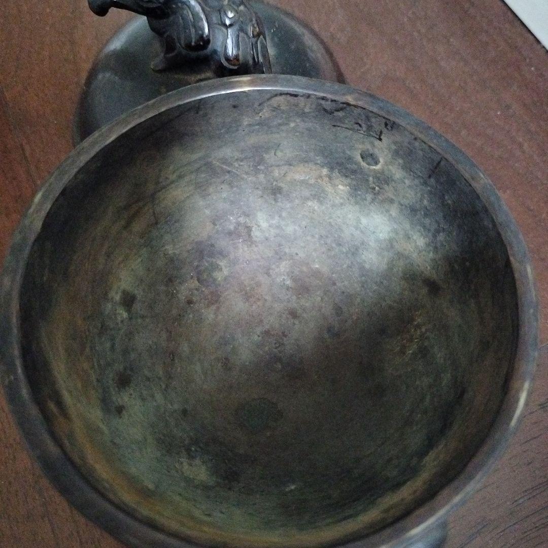 希少　古銅　香炉　像　獏　古美術　骨董品