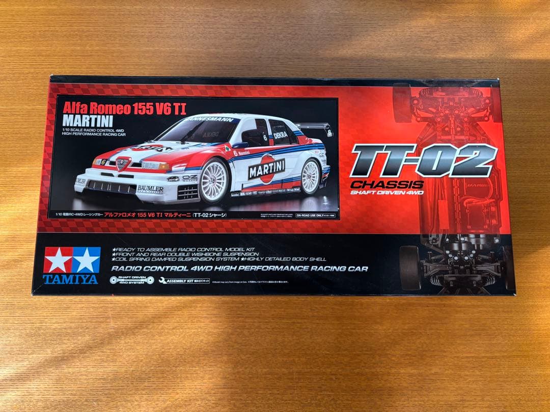 タミヤ　TT-02 アルファロメオ 155 V6 TI