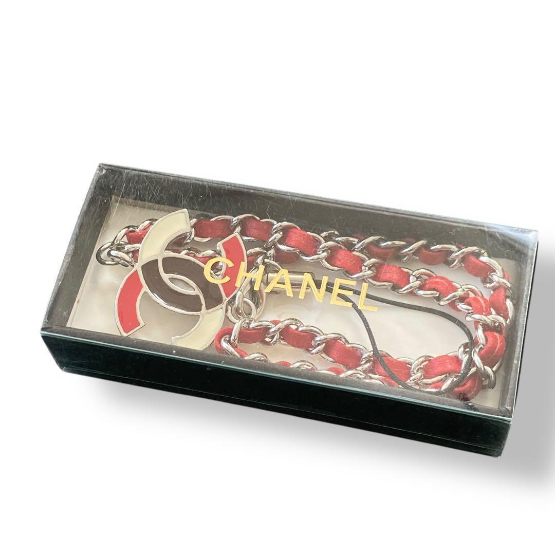 【希少　美品】CHANEL ココマーク　スマホ　ストラップ　キーホルダー