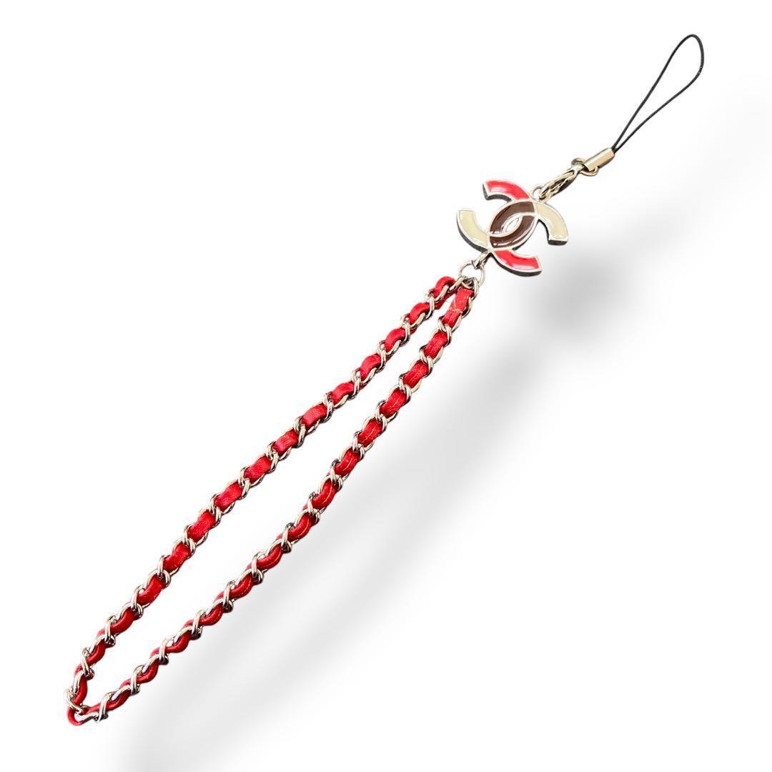 【希少　美品】CHANEL ココマーク　スマホ　ストラップ　キーホルダー