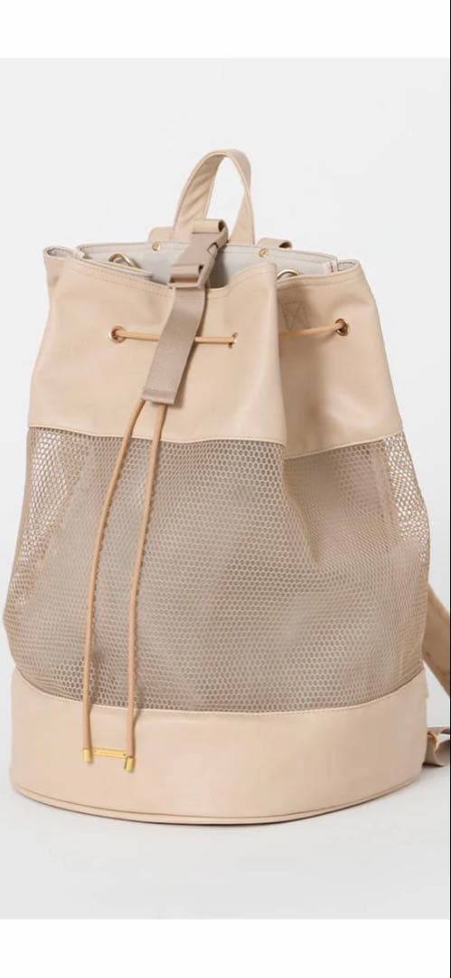 モンシェリ　2wayメッシュ巾着ペットバッグ