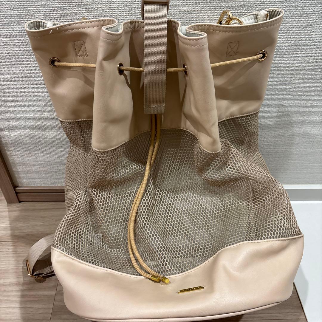 モンシェリ　2wayメッシュ巾着ペットバッグ