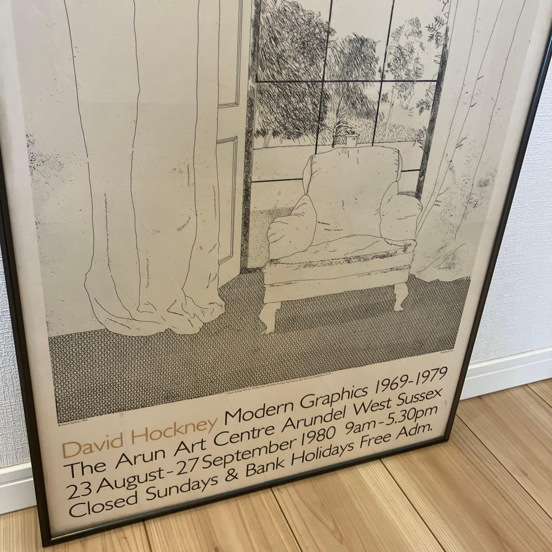 david hockney デイヴィッドホックニー　版画展　告知用ポスター