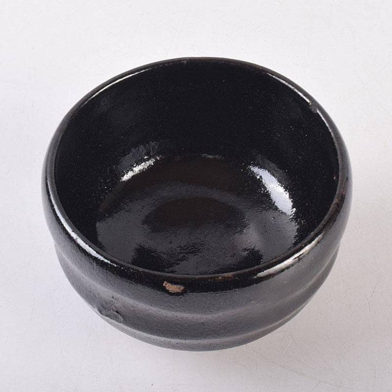 茶道具　楽吉左衛門作　黒楽茶碗　時代箱　V　R8890
