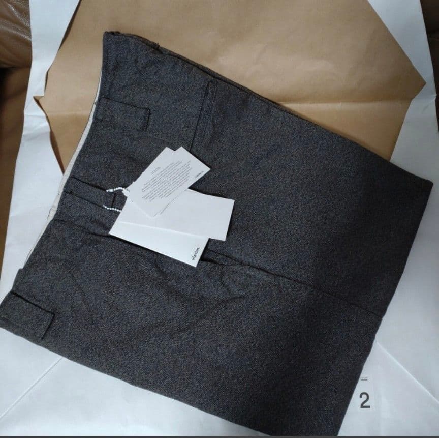 パンツ VISVIM 24AW WIDE CHINO PANTS GREY SIZE 2